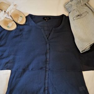 Melissa Paige- Blue multi-layer Top